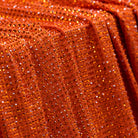 orange swarovski crystal rhinestone stretchable lycra luxury bling fabric