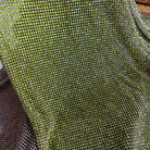 Olivine swarovski crystal mesh chainmail fabric