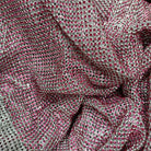 light rose crystal mesh swarovski fabric