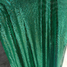 green metal mesh chainmail fabric